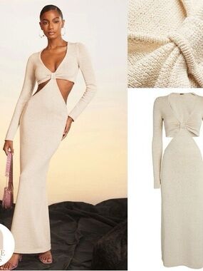 cult gaia hazen knit dress Cult Gaia Hazen Knit Dress in Gold